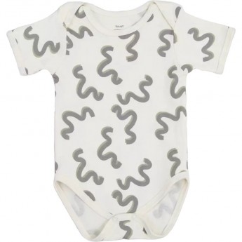 Боди с коротким рукавом RANT HUGS AND KISSES Pattern Beige (р.68)