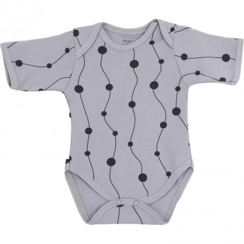 Боди с коротким рукавом RANT HUGS AND KISSES Pattern Grey (р.68)